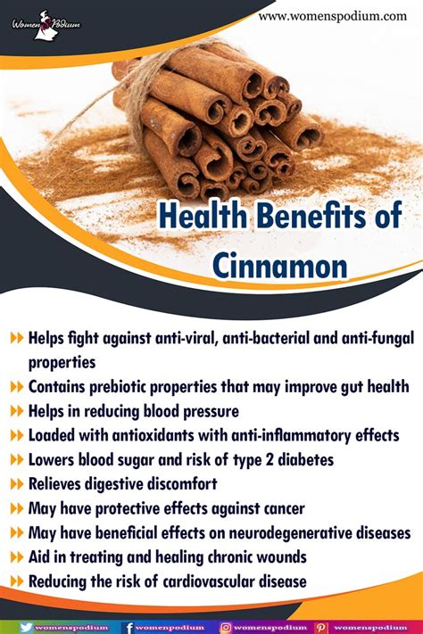 cinnamon benefits for women